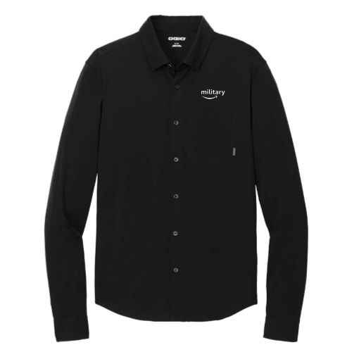 Amazon Military Mens Long Sleeve Button Up